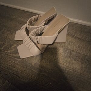 Chic Cream Wedge Sandals